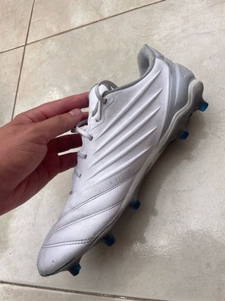 Botas fútbol Puma King - Blancas y Azules