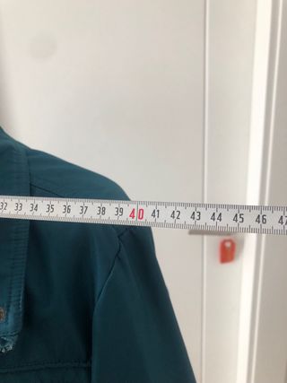 Cazadora entretiempo azul verdosa