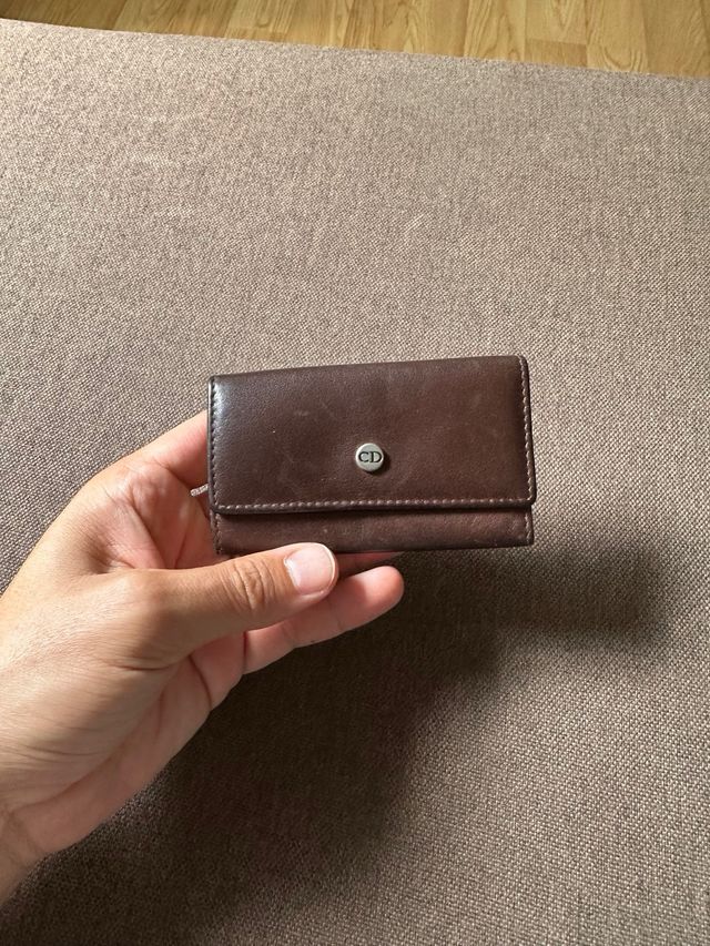 Llavero Dior vintage marrón