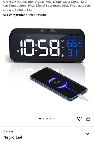 NUEVO Despertador Digital LED