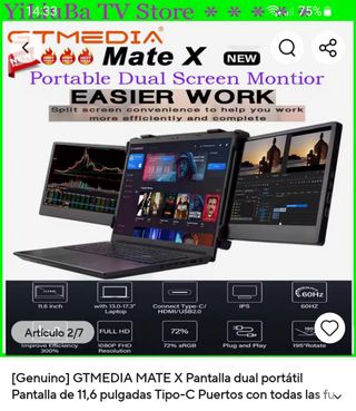 GTMEDIA Mate X - Monitor dual portátil