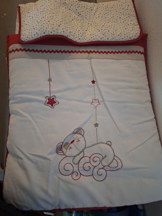 Minicuna bebé - Edredón estrellas