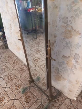 Specchio antico dorato anni '50
