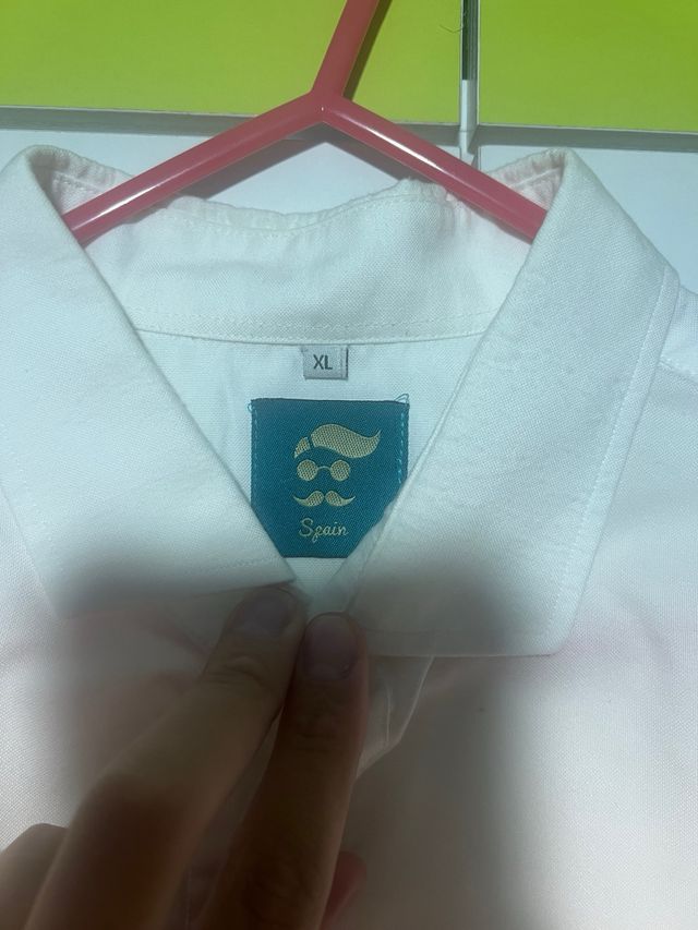 Camisa blanca manga larga