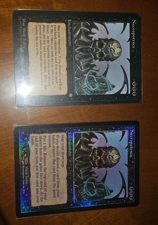 2 x Necropotence - MTG NM