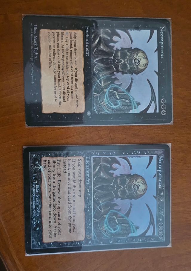 2 x Necropotence - MTG NM