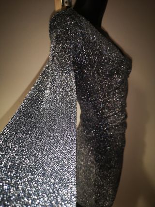 Miniabito grigio glitter H&M