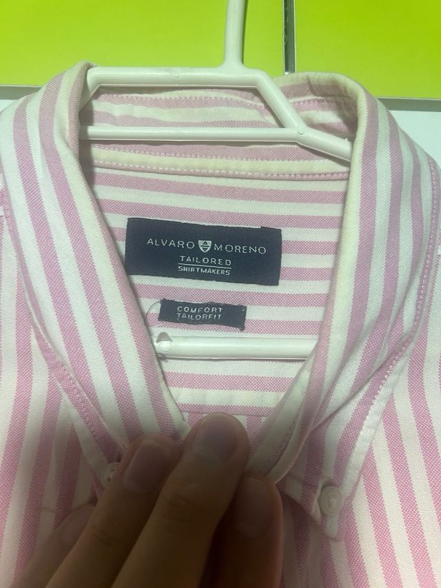Camisa rayas rosa-blanca
