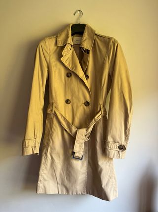Gabardina beige Stradivarius