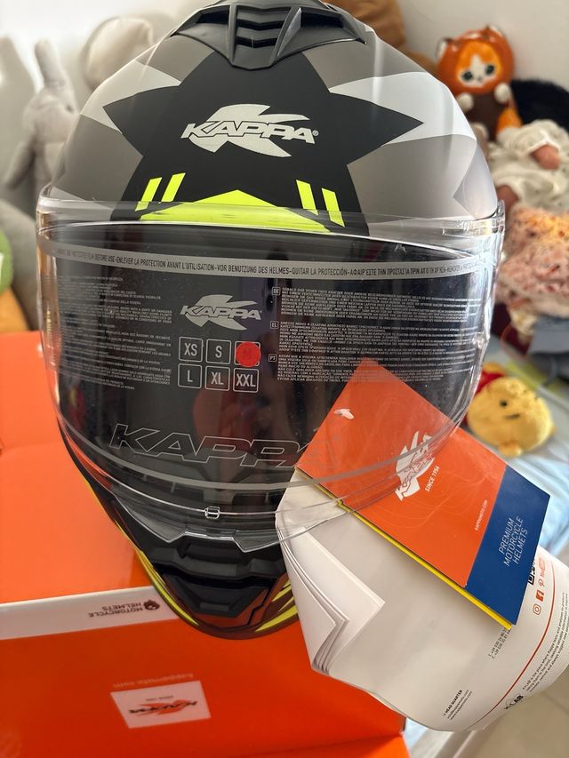Casco Kappa KV51 - Negro/Amarillo