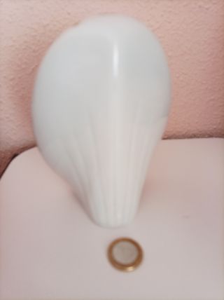 Jarrón porcelana blanco-oro