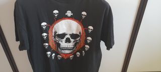 T-Shirt Zip vestibilità anche XL nera.