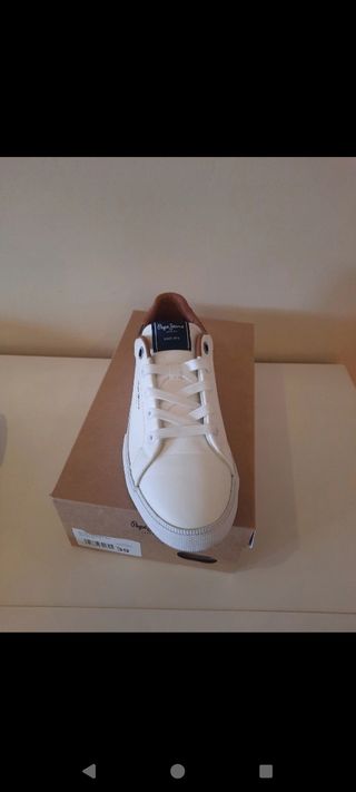 Zapatillas Pepe Jeans - Blancas - Talla 39
