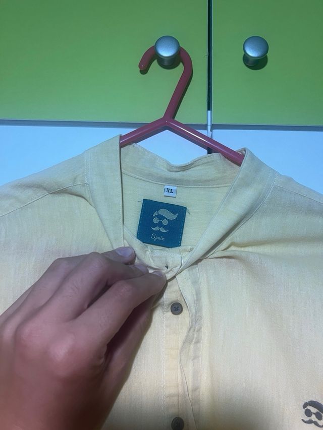 Camisa Amarilla Manga Larga