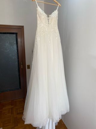 Vestido novia Monica Loretti T38