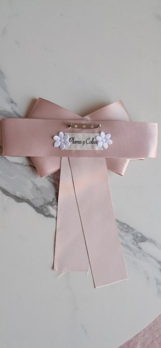 Broche lazo rosa - elegante