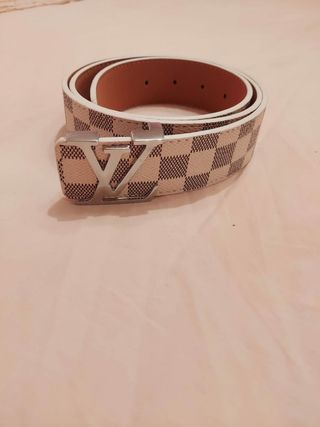 Cinta Louis Vuitton Beige/Bianco