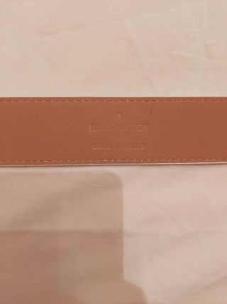 Cinta Louis Vuitton Beige/Bianco