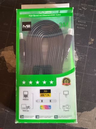 Cable plano HDMI ME-TEC 3 metros 4K