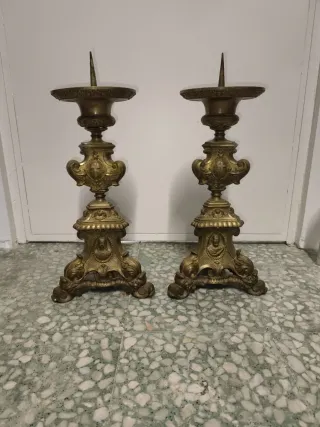 Antichi candelabri XXL per chiesa