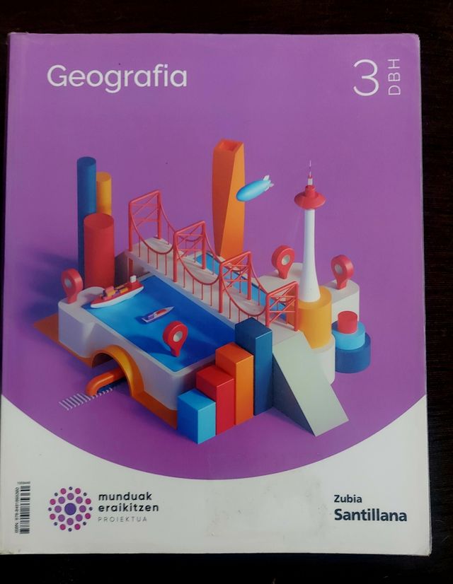 Libro de texto de Geografía (euskera) 3° ESO