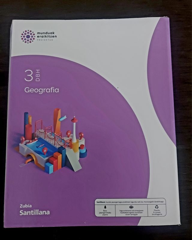 Libro de texto de Geografía (euskera) 3° ESO