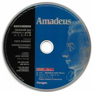 CD - Boccherini - Quintetti per Chitarra e archi