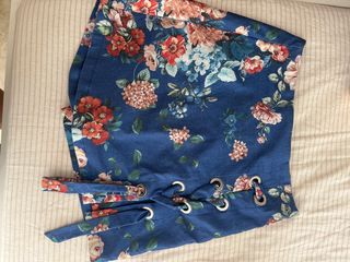 Falda pantalón floral azul - Talla 36