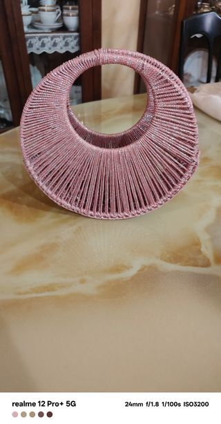 Borsetta uncinetto rosa