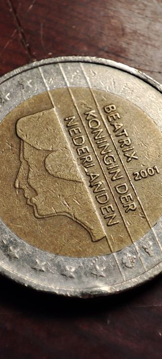Moneda 2€ conmemorativa Beatrix 2001