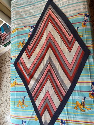 Pañuelo plisado multicolor