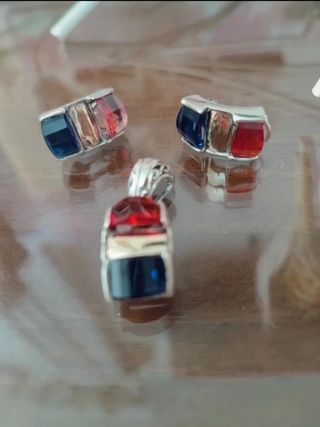 Joyas tricolor: Pendientes y colgante