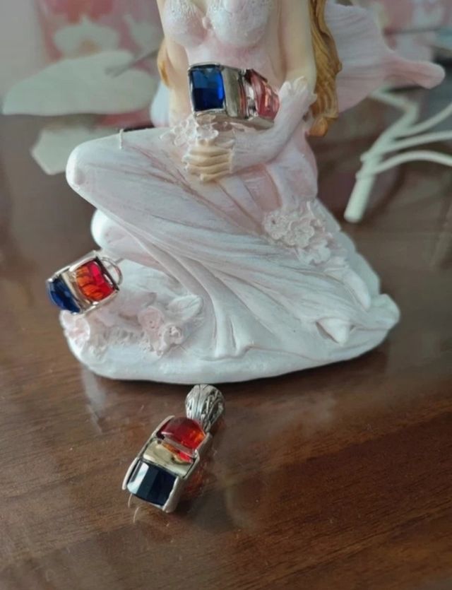 Joyas tricolor: Pendientes y colgante