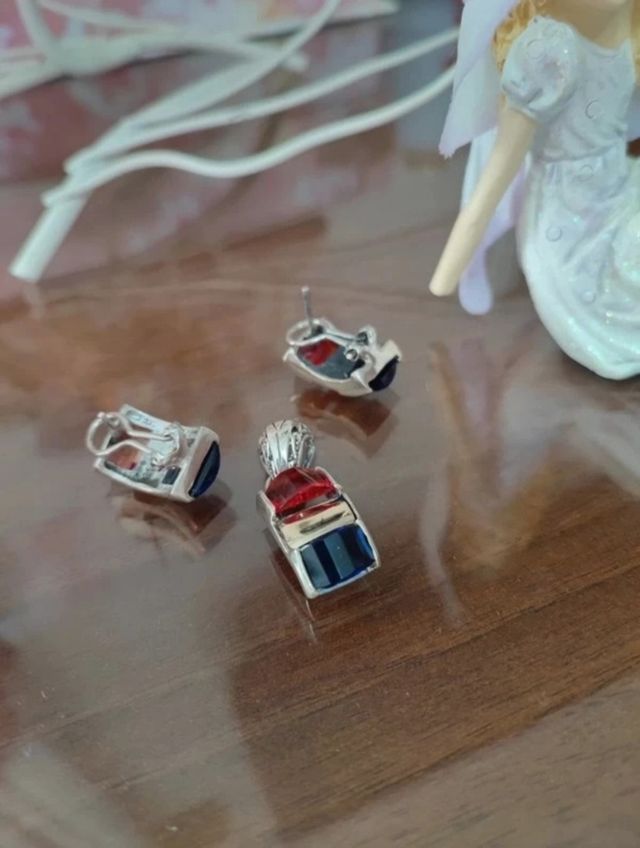 Joyas tricolor: Pendientes y colgante