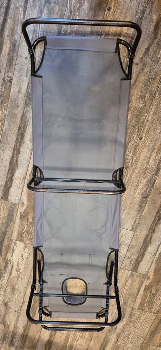 Tumbona Gris Plegable - Playa/Piscina