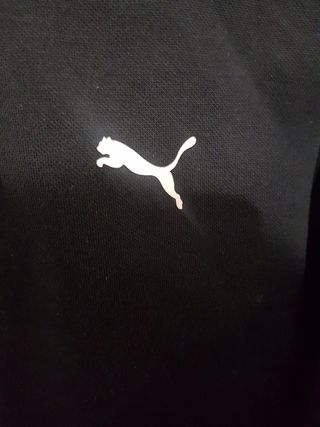 Sudadera PUMA negra mujer c/cremallera