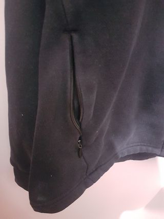 Sudadera PUMA negra mujer c/cremallera