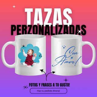 Tazas personalizadas Fotos + Frase!