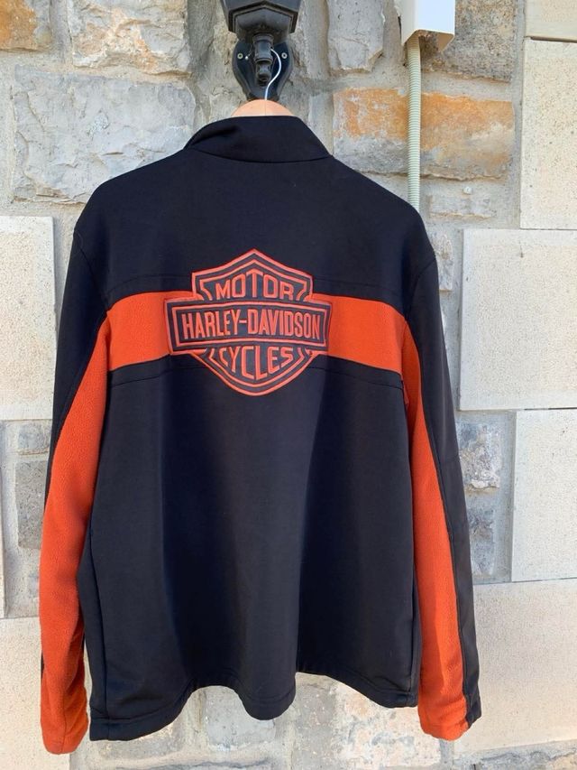 Casaco de moletom Harley Davidson - Preto/Laranja
