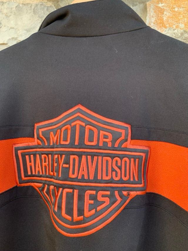 Casaco de moletom Harley Davidson - Preto/Laranja