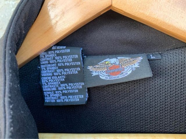 Casaco de moletom Harley Davidson - Preto/Laranja