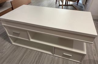 Mesa centro blanca elevable Rapimueble