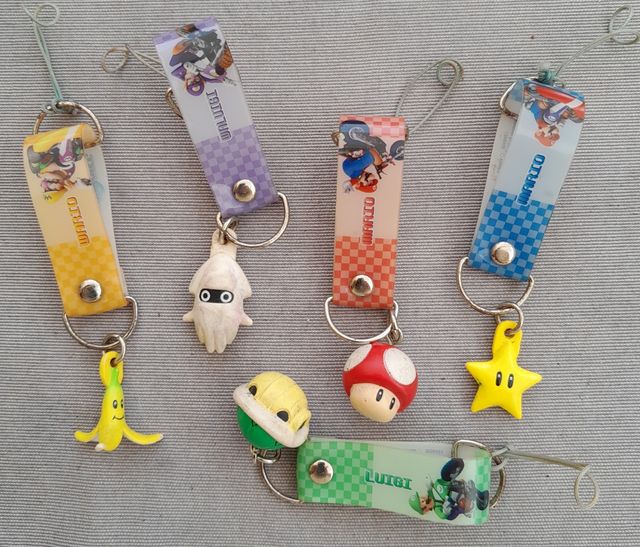 Llaveros MARIO KART - 5uds
