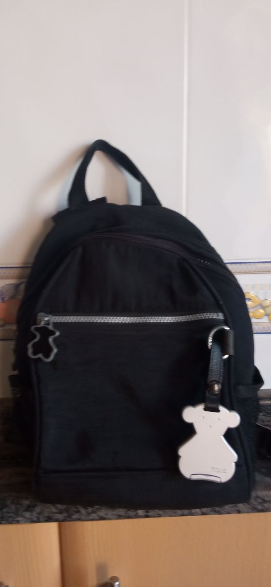Mochila Tous negra pequeña