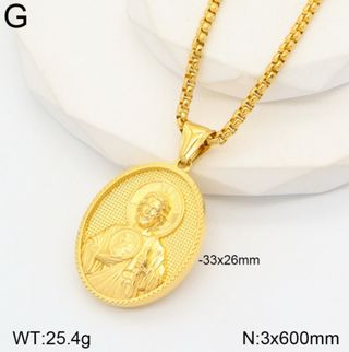 Collar San Judas Tadeo - Dorado