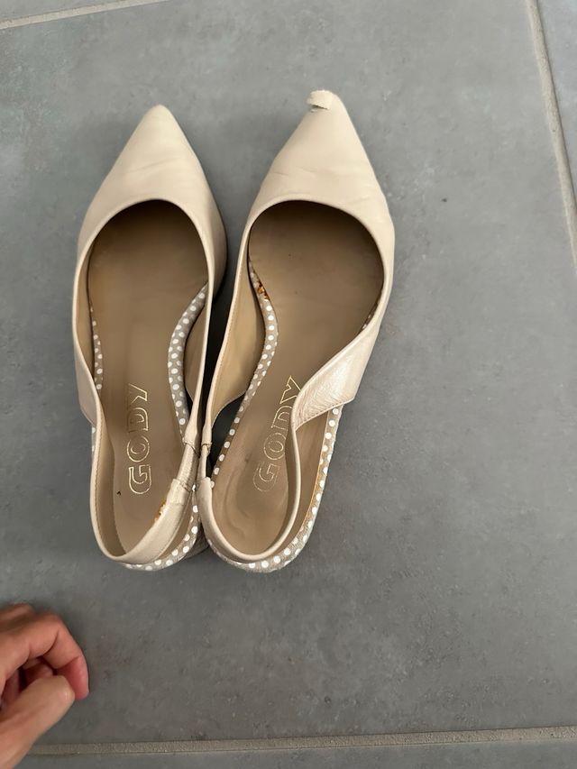 Zapatos destalonados Gody beige