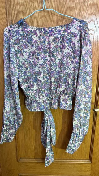 Blusa Anisa - Top corto multicolor