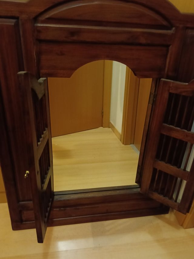 Espejo madera tallado - nuevo