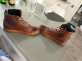 Botas moto piel marrón TXC