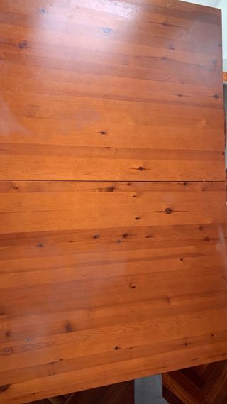Mesa madera maciza ampliable